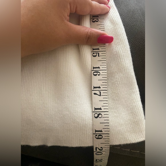 FOREVER 21 white sweater-knit cropped tank - Picture 6 of 8